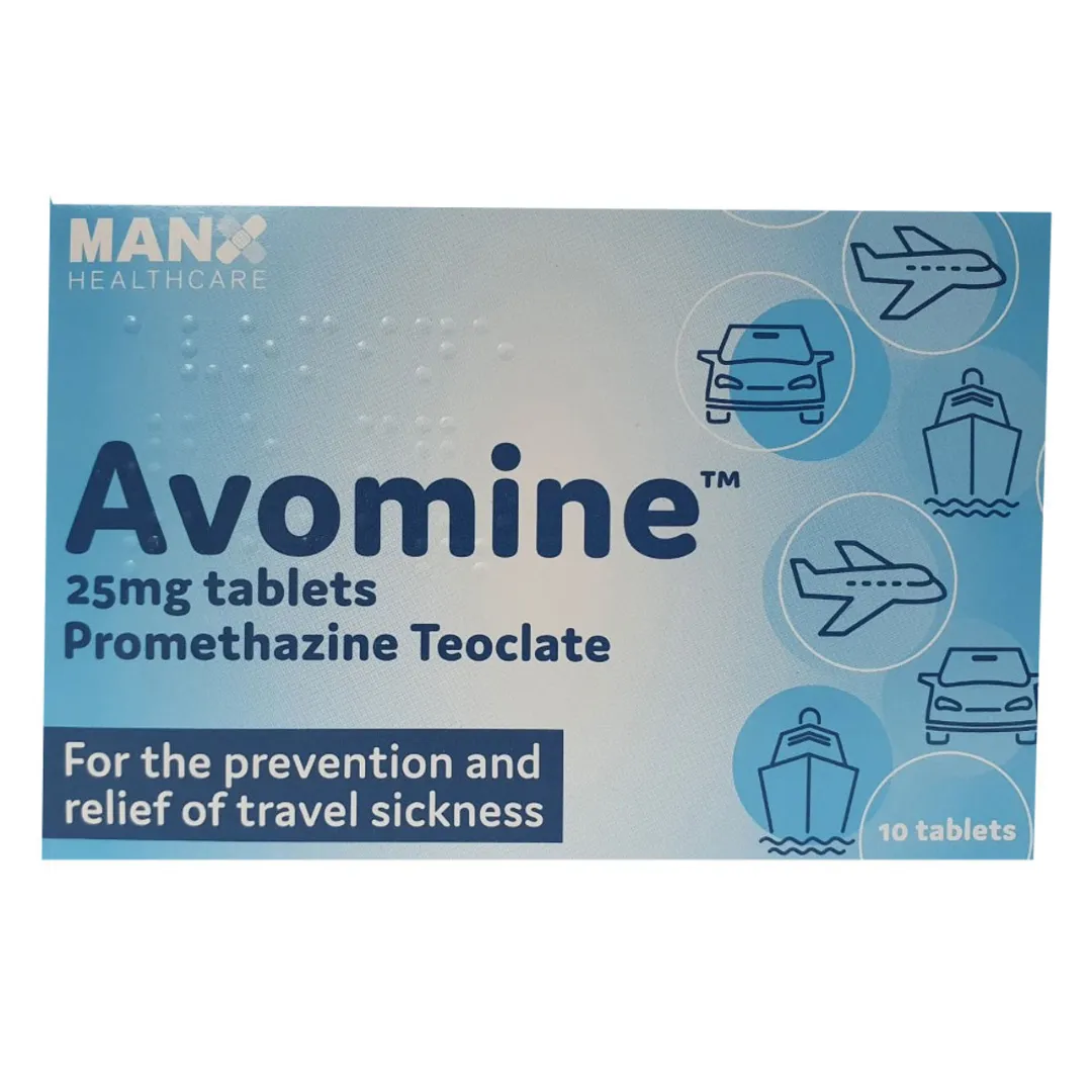 Avomine Tablets 25mg, 10 Tablets (P)