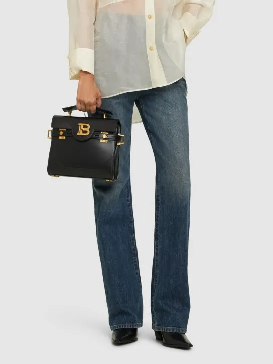 Balmain   Bbuzz 23 smooth leather top handle bag 