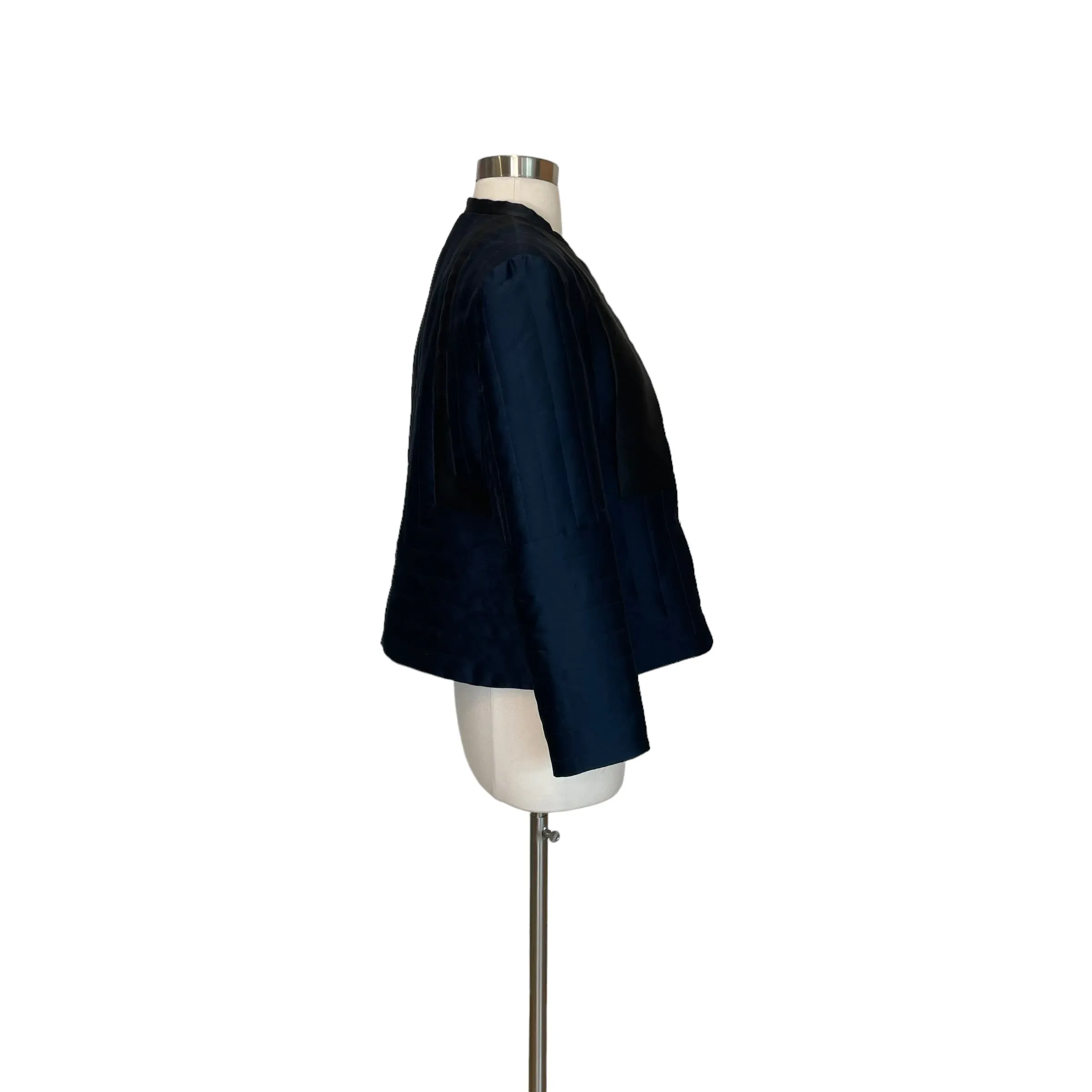 Black and Navy Quilted Jacket - S