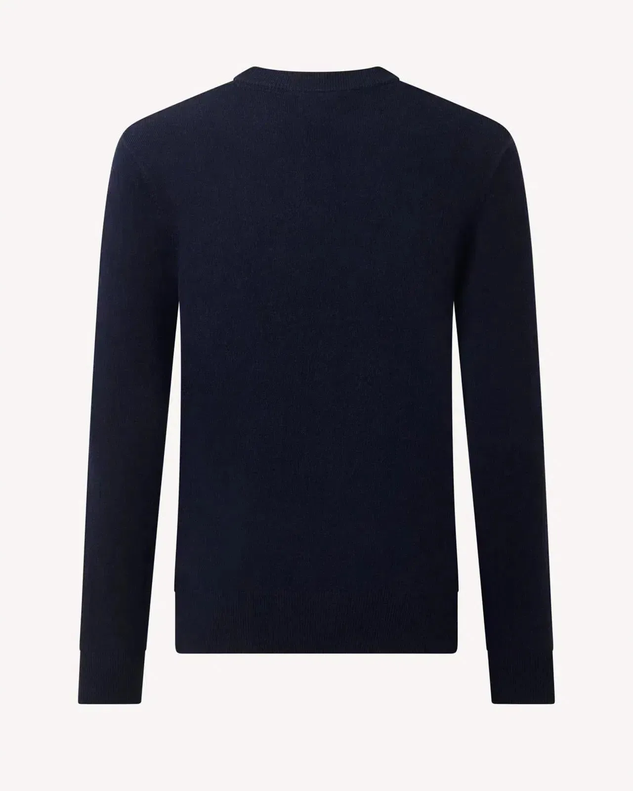 Crew Neck Navy Blue Cashmere Jumper