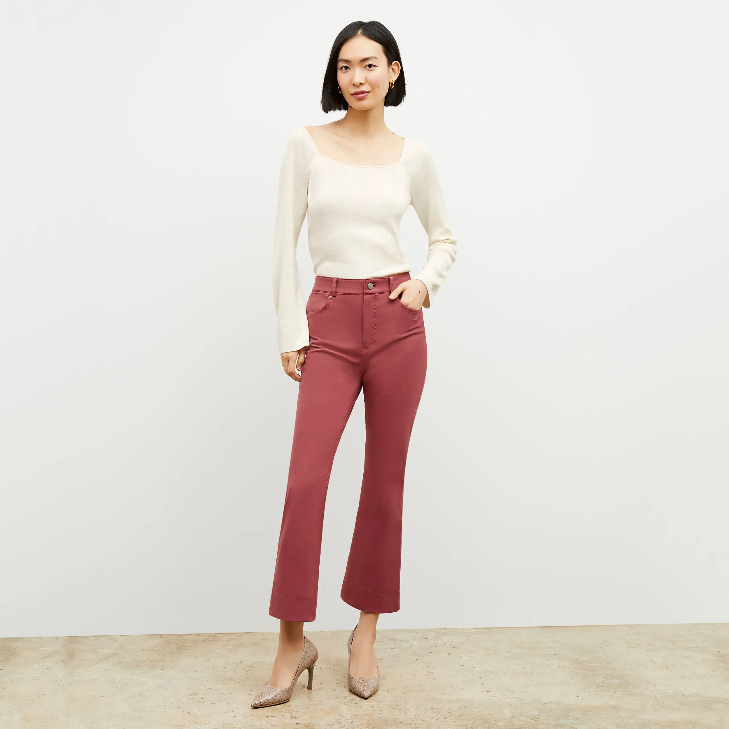 Joya Top - Silk Jersey :: Cream