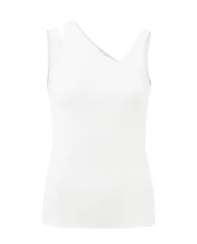 Yaya Bright White Rib Top